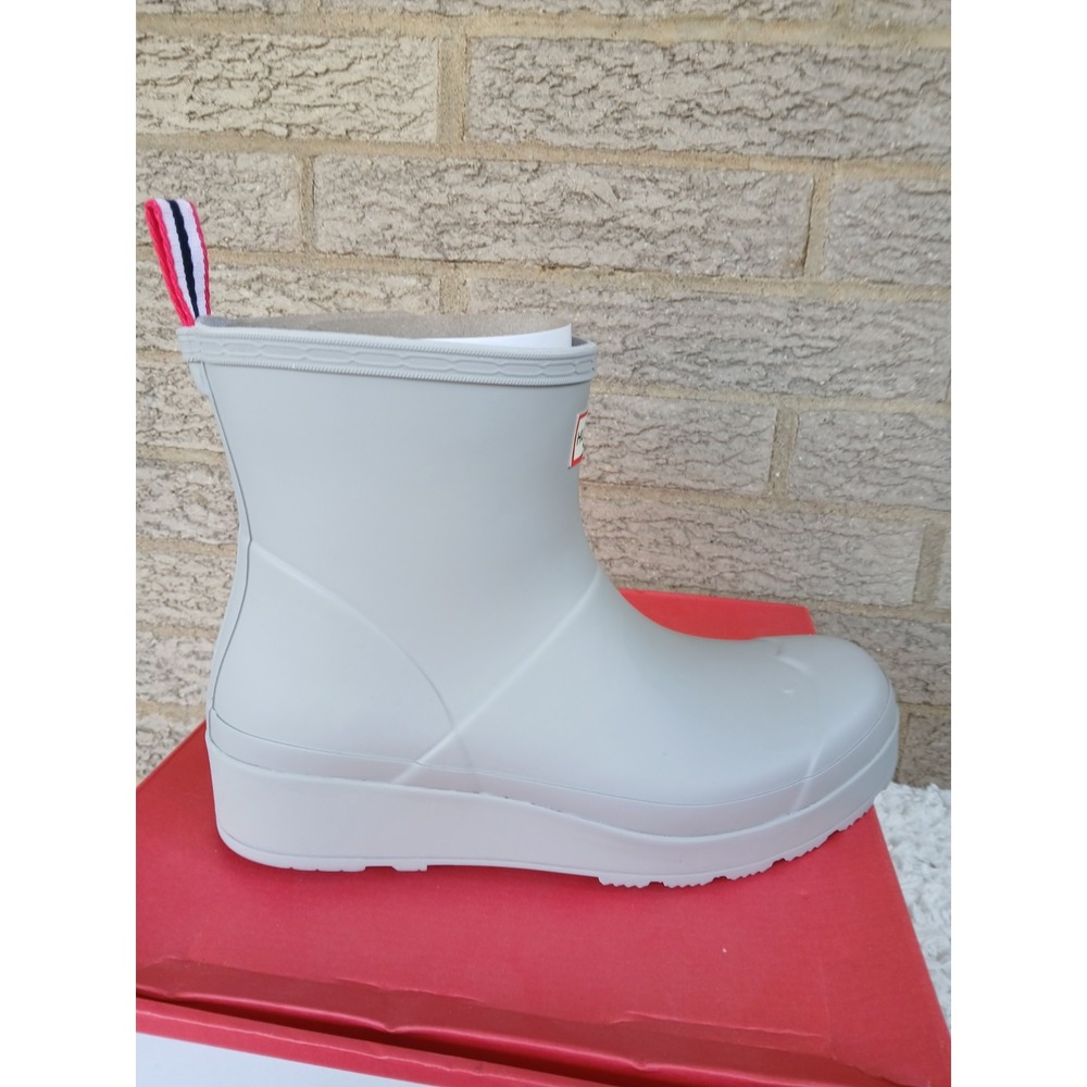 NIB Hunter Women's Play Short Boots In Zinc Sz 10